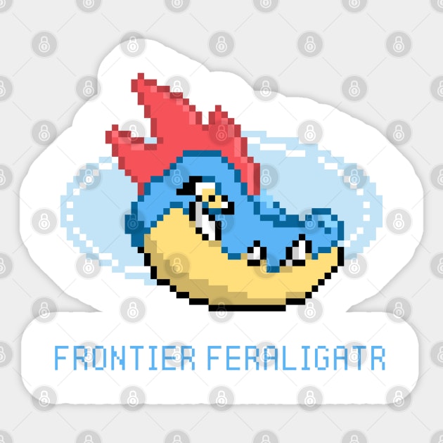 Frontier Feraligatr Sticker by Super Good Art